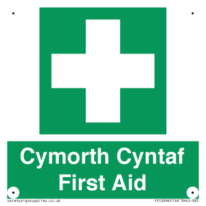 Cymorth Cyntaf First Aid in Welsh